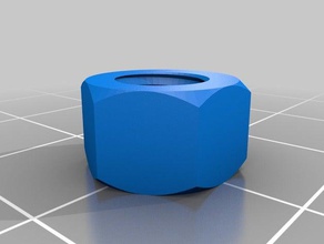 m6 x6mm nut 7 mm outer diameter parts customized 3d print model - Mito3D