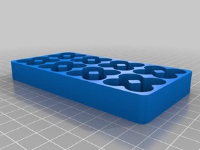 1 aa pil tepsi ver organizasyon özelleştirilmiş 3d print model - Mito3D