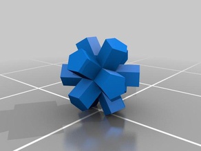 dodecaedro cúbicos de extrusão matemática a arte topmod 3d print model - Mito3D