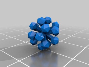 icosahedronfractal les mathématiques art topmod 3d print model - Mito3D