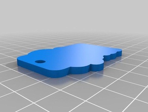 dona-base llaveros personalizado 3d print model - Mito3D