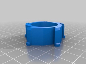 adaptador tubo recto 3d Drucker Teile angepasst 3d print model - Mito3D