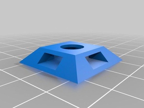 abraçadeira de montagem da almofada organização 3d print model - Mito3D