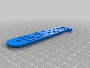 bulldog key chain organization customized 3d print model - Mito3D