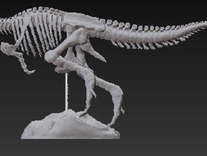 tristan-otto bjd sculture l'osso dino dinosauro makeredchallenge mobile scheletro t-rex trex 3d print model - Mito3D