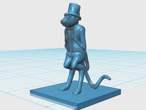 ratfolk alquimista jogos dnd masmorras e dragões mini modelo mesa 3d print model - Mito3D