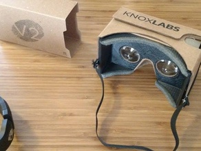 google cartone del viso adattatore funziona knox v2 gadget virtuale la realtà 3d print model - Mito3D