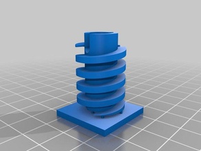 solucan dişli rv parçalar anten eğlence aracı 3d print model - Mito3D