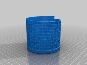 ee pencil cup math art customized 3d print model - Mito3D