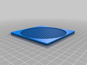 my customized generic fan guard filter mesh bees nest parts 3d print model - Mito3D