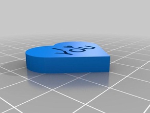 messaggio di cuore i segni loghi personalizzato 3d print model - Mito3D
