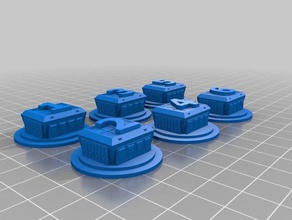 crate objective markers toy game accessories tabletop warhammer 40k 3d print model - Mito3D