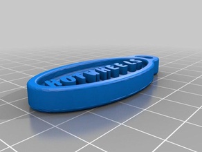 hotwheels ovaler keychain Münzen Abzeichen angepasst 3d print model - Mito3D