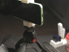 iphone 5c tripod tutucu mobil 3d print model - Mito3D