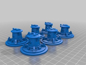 tau objective markers toy game accessories warhammer 40k wh40k 3d print model - Mito3D