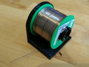 solder spool stand electronics holder 3d print model - Mito3D