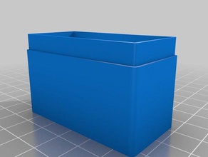 my customized slide box 15 slides row containers 3d print model - Mito3D
