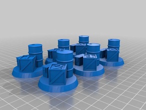 objective markers toy game accessories tabletop warhammer40k warhammer 40k wh40k 3d print model - Mito3D