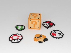 mario collectibles toy game accessories 3d print model - Mito3D