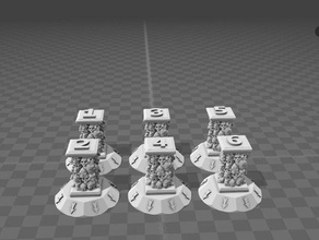 chaos objective markers toy game accessories khorne warhammer warhammer40k 40k wh40k 3d print model - Mito3D