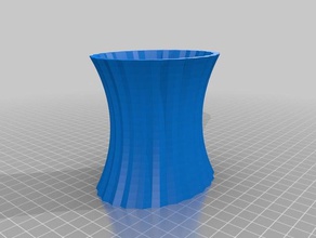 benim starry curvy kase bardak vazo özelleştirilmiş kaplar 3d print model - Mito3D