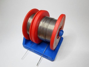 loetzinnspulenhalter solderspool stand l'elettronica la saldatura saldare titolare bobina spool rullo 3d print model - Mito3D