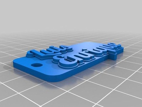 luis enrique tag llavero llaveros personalizado 3d print model - Mito3D
