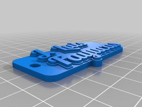 luis fayucas tag llavero llaveros personalizado 3d print model - Mito3D