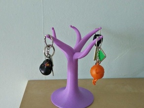 jewel keys rack organization bijoux hanger holder hook tree useful 3d print model - Mito3D