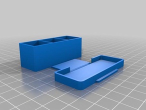 pílula caso recipientes personalizado 3d print model - Mito3D
