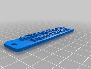 acesdealsbiz chaveiros personalizado 3d print model - Mito3D
