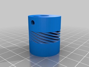 meine angepasste flexible Kupplung parametric 2 verschiedenen inneren Löcher 3d Drucker Teile 3d print model - Mito3D