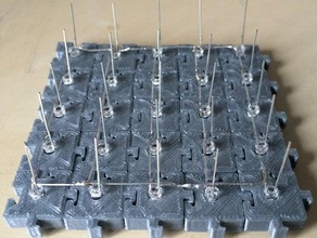 regolabile 3mm led cube giga elettronica 3d print model - Mito3D