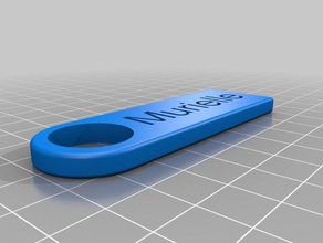 murielle clé de la chaîne accessoires personnalisé 3d print model - Mito3D