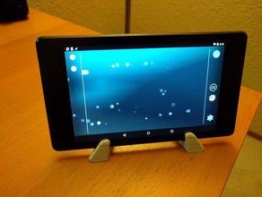 nexus 7, stand kompakt-version tablet 3d print model - Mito3D