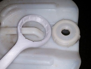 frasco chave da tampa mão as ferramentas o cloro jarro a piscina água 3d print model - Mito3D