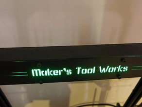 mendel max 3 oberen led-Zeichen montieren 3d Drucker Teile mendelmax mendelmax3 3d print model - Mito3D