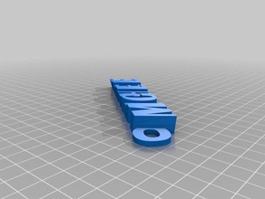 michelle keyfob organization customized 3d print model - Mito3D