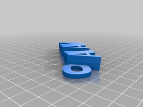 alan keyfob organization customized 3d print model - Mito3D