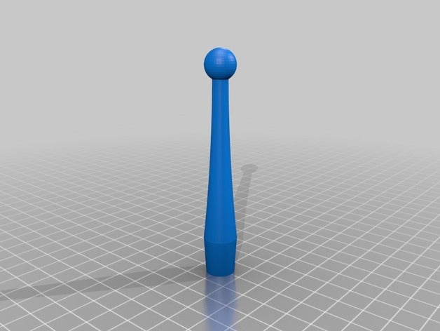 my customized coat rack peg replacement parts 3D print model - Mito3D