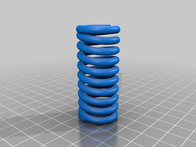 primavera 3d la stampa i test bed foglia di pla motore a molla spirale springloaded le molle elastica 3D print model - Mito3D