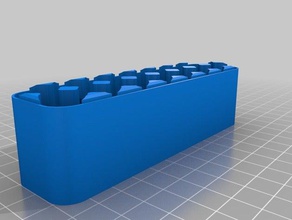 16xaa batterie Gehäuseboden Container angepasst 3d print model - Mito3D