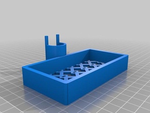 shower soap tray 20mm rod bathroom customized 3d print model - Mito3D