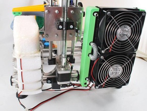 3drag choco fans radiators brackets printer accessories cooling system 3d print model - Mito3D