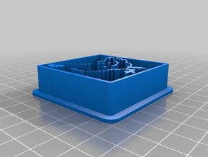 di pollo 2 cookie cutter cucina pranzo personalizzato 3d print model - Mito3D