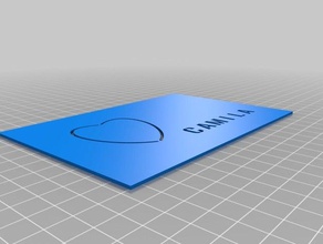 mi 3d personalizados personalizado de la tarjeta del día san valentín arte 3d print model - Mito3D