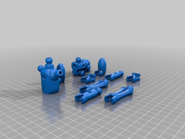 skeletonhuman hybrid 3d drucken 3D print model - Mito3D
