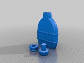 garrafa cantil prop adereços 3d print model - Mito3D