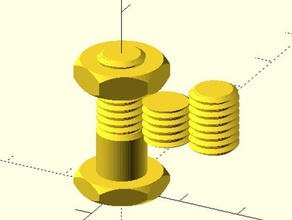 metric iso screw nut remix 3d printer parts 3d print model - Mito3D