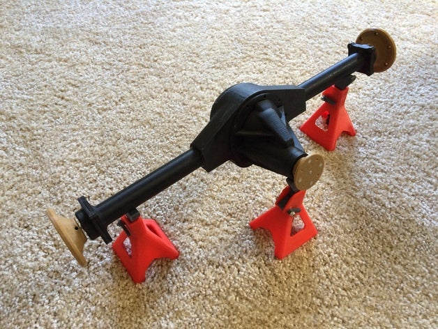 eixo traseiro caixa aberta diferencial toyota terceiro membro mecânico brinquedos 3D print model - Mito3D